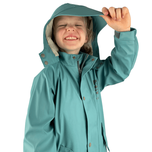 All-Weather Jacket with Mud Guard-Deep Sea